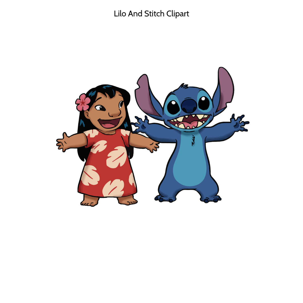 Free Lilo And Stitch Clipart Template To Edit Online inside Printable Lilo Feather Template