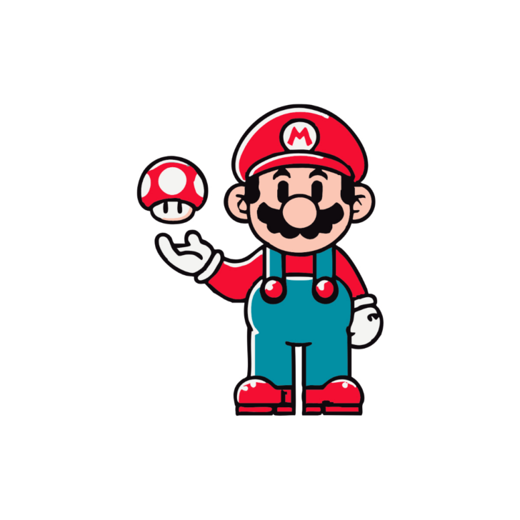 Mario Feather Template