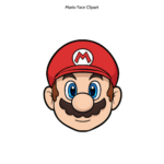 Free Mario Face Clipart Template To Edit Online In Mario Feather Template