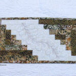 Free Motion Feather Template For Log Cabin Runners   Freemotion Regarding Amazon Feather Quilt Template