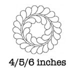 Free Motion Quilting Block Feather Wreath Machine Embroidery With Regard To Feather Wreath Quilt Template