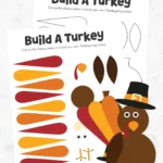Free Printable Build A Turkey Cutout   Favorite Printables In Free Printable Turkey Cutout Template