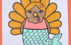 Free Printable Disguise A Turkey Template – Pjs And Paint pertaining to Free Printable Mermaid Turkey Template