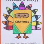 Free Printable Disguise A Turkey Template   Pjs And Paint With Regard To Crayon Turkey Disguise Template