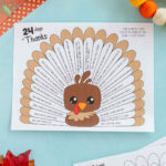 Free Printable Gratitude Thanksgiving Turkeys   Play Party Plan In Free Printable Turkey Gobble Template