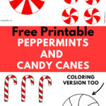 Free Printable Peppermint Candy Template   Intended For Gingerbread House Candy Template Printable