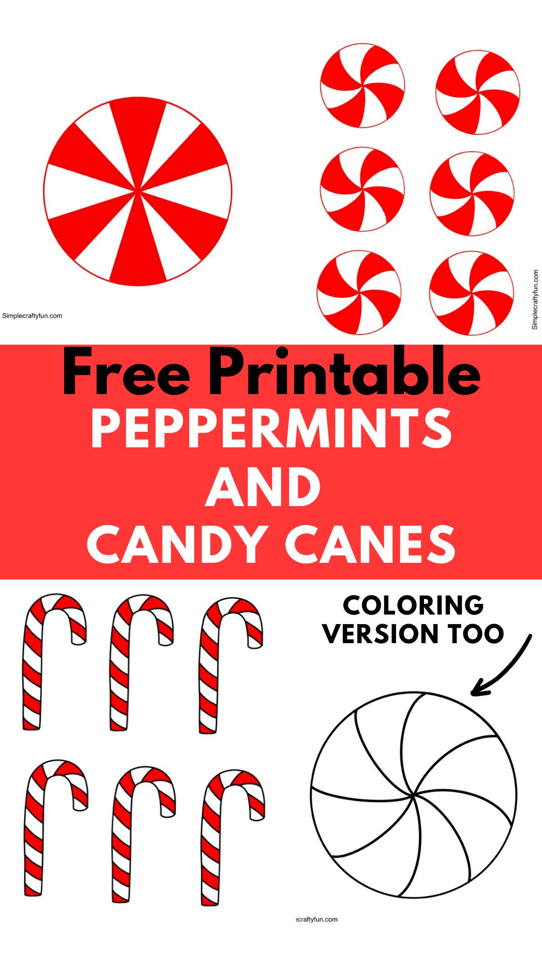 Free Printable Peppermint Candy Template - intended for Gingerbread House Candy Template Printable