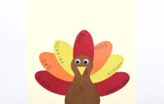 Free Printable Thankful Turkey Craft Template For Kids – The Craft for Free Turkey Body Template