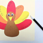 Free Printable Thankful Turkey Craft Template For Kids   The Craft Pertaining To Turkey And Feather Template