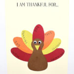 Free Printable Thankful Turkey Craft Template For Kids   The Craft With Regard To I Am Thankful For Turkey Feather Template