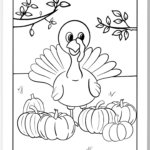 Free Printable Turkey Colouring Pages — Gathering Beauty For Turkey Template Coloring Page