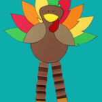 Free Printable Turkey Craft For Thanksgiving   Mama Likes This Pertaining To Turkey Legs And Feet Template