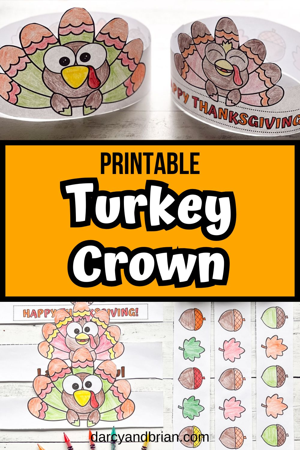 Free Printable Turkey Crown For Kids throughout Turkey Crown Template