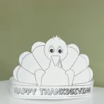 Free Printable Turkey Hat   Thanksgiving Turkey Crown With Regard To Free Printable Turkey Hat Craft Template