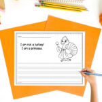 Free Printable Turkey In Disguise Coloring Creative Writing Pertaining To I Am Not A Turkey Writing Template