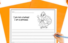 Free Printable Turkey In Disguise Coloring Creative Writing pertaining to I Am Not A Turkey Writing Template