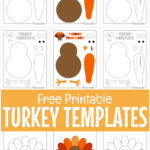 Free Printable Turkey Template For Thanksgiving Crafts Intended For Printable Turkey Template Cut Outs