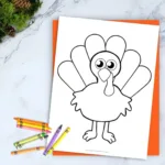 Free Printable Turkey Template   Simple Mom Project For Simple Turkey Template Printable Free