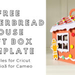 Free Svg Download   Paper Gingerbread House Gift Box   Digital Files For  Cricut And Silhouette Cameo In Gingerbread House Template Svg