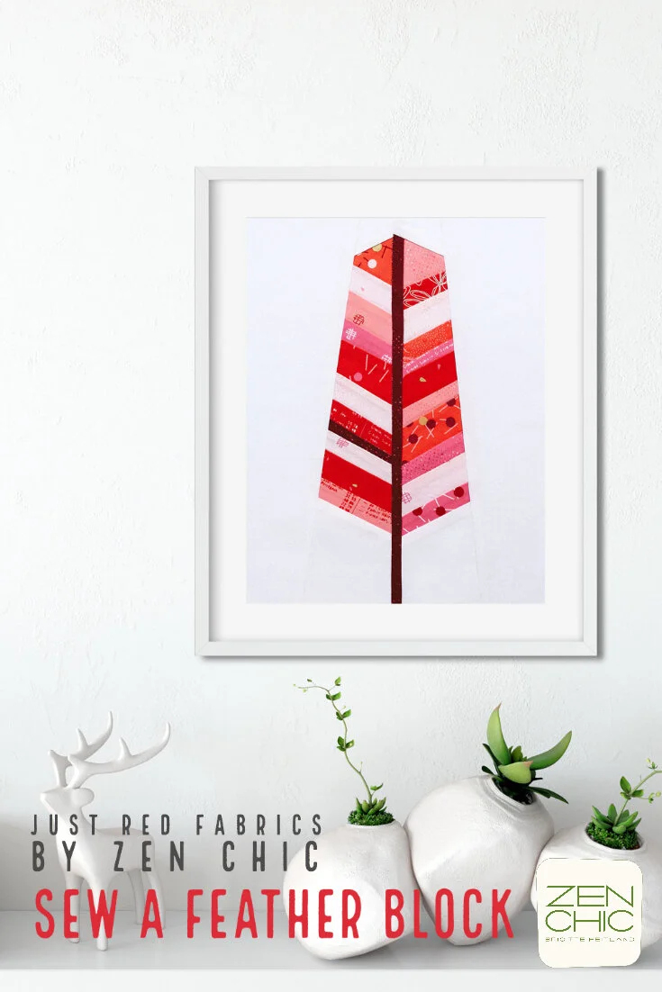 Free Template Feather Block And Blockheads 2020 – Block 6 inside Fabric Feather Template