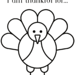 Free Thanksgiving "I Am Thankful For" Printable   Fox Farm Home Throughout Free Printable Thankful Turkey Template
