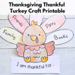Free Thanksgiving Thankful Turkey Printable   The Artisan Life With Thankful Turkey Craft Free Template