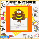 Free Turkey In Disguise Project Template Regarding Family Turkey Project Template Printable
