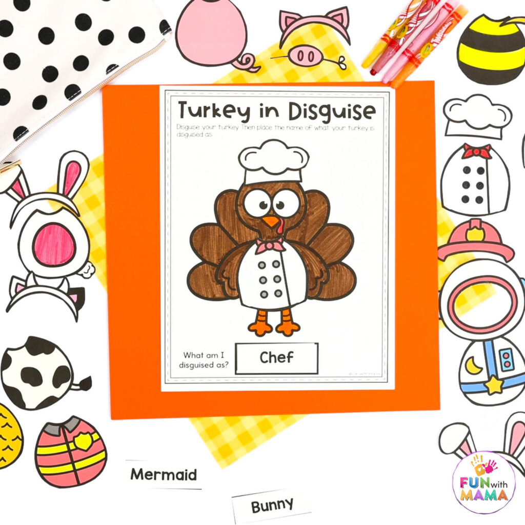 Free Turkey In Disguise Project Template within Template Free Printable Turkey In Disguise Printable Outfits