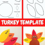 Free Turkey Template Kids Craft Pertaining To Turkey Template Preschool