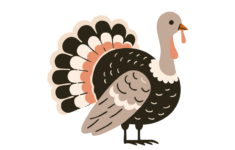 Free Turkey Vector Clipart (Png, Svg) To Edit Online for Turkey Clipart Template