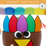 Fun And Easy Turkey Hat Craft For Young Kids   Crafty Bee Creations Intended For Kindergarten Turkey Hat Template