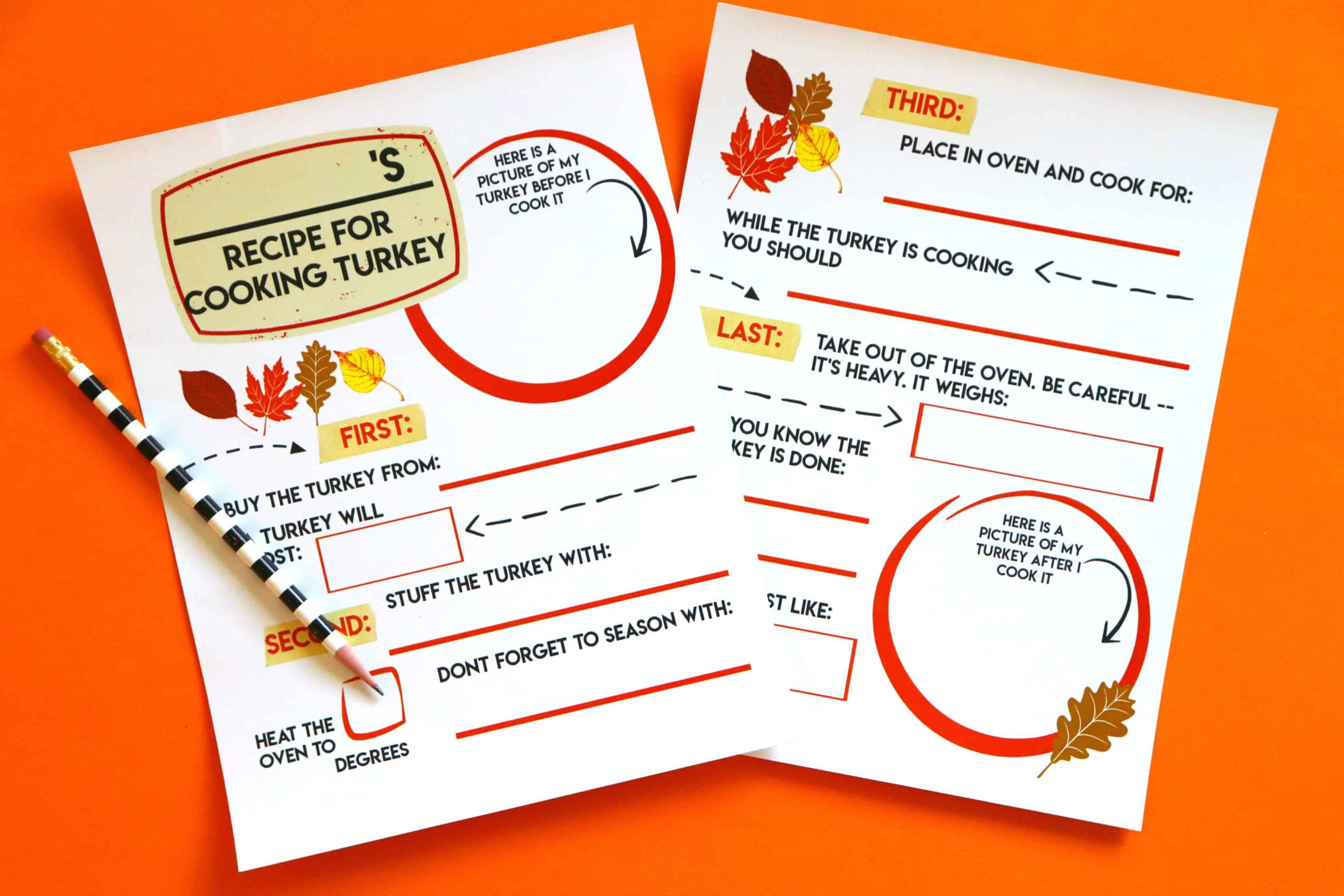 Funny How To Cook A Turkey Printable! - A Girl And A Glue Gun in How To Cook A Turkey Template