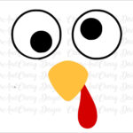 Funny Turkey Face Svg: Thanksgiving Shirt Design, Cricut Regarding Template Turkey Face Clipart