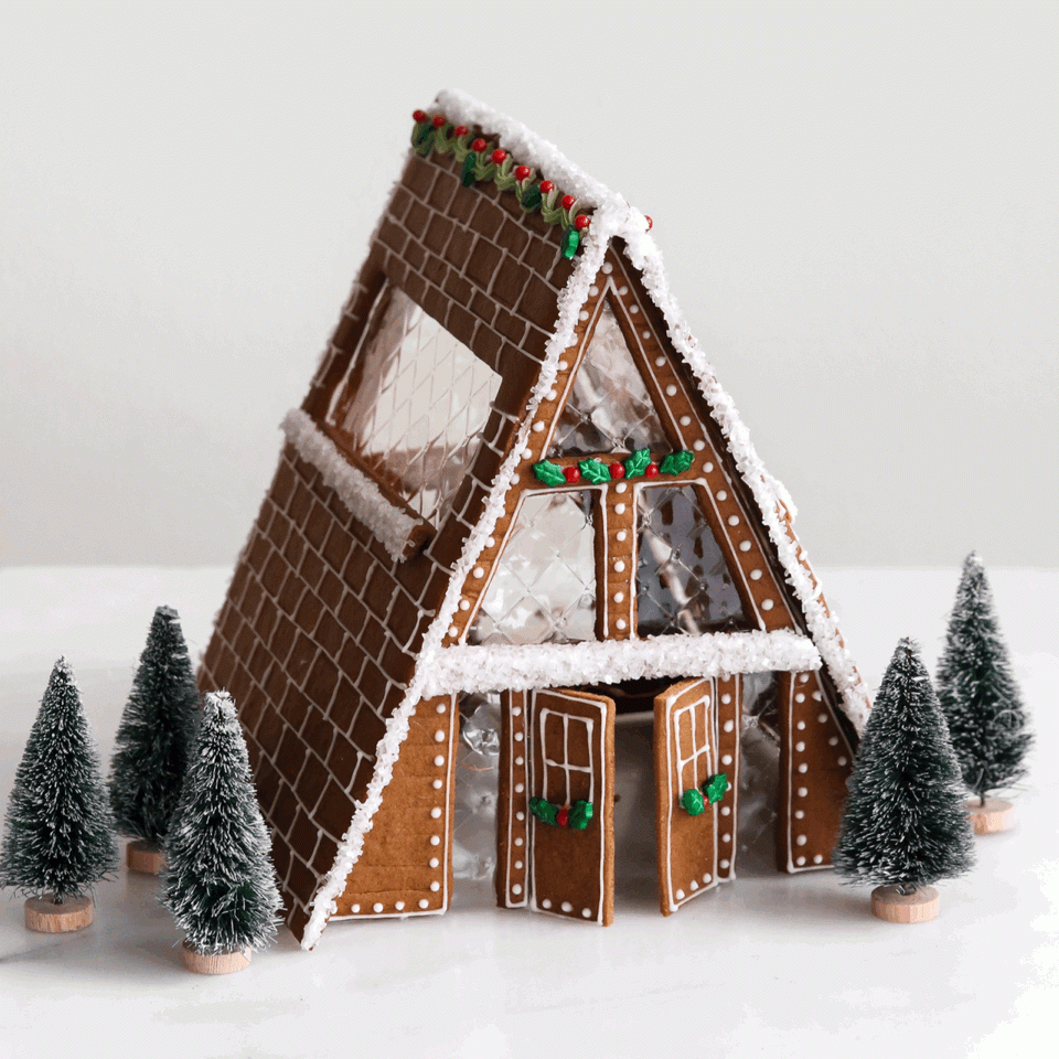 Gingerbread A-Frame House - Constellation Inspiration intended for Free Printable A Frame Gingerbread House Template