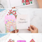 Gingerbread House Card (Free Printable) Pertaining To Gingerbread House Card Template