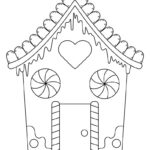 Gingerbread House Coloring Pages   25 Free Pages | Printabulls In Gingerbread House Template Coloring