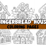 Gingerbread House Coloring Pages (Free Printables)   The Best Regarding Printable Gingerbread House Template To Color