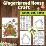 Gingerbread House Craft | Gingerbread House Shapes | Color, Cut Pertaining To Gingerbread House Template Craft