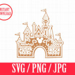 Gingerbread House | Disneyland Castle Mickey | Christmas Holiday Regarding Disney Castle Gingerbread House Template