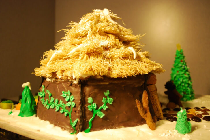 Hagrid's Hut Gingerbread House Template