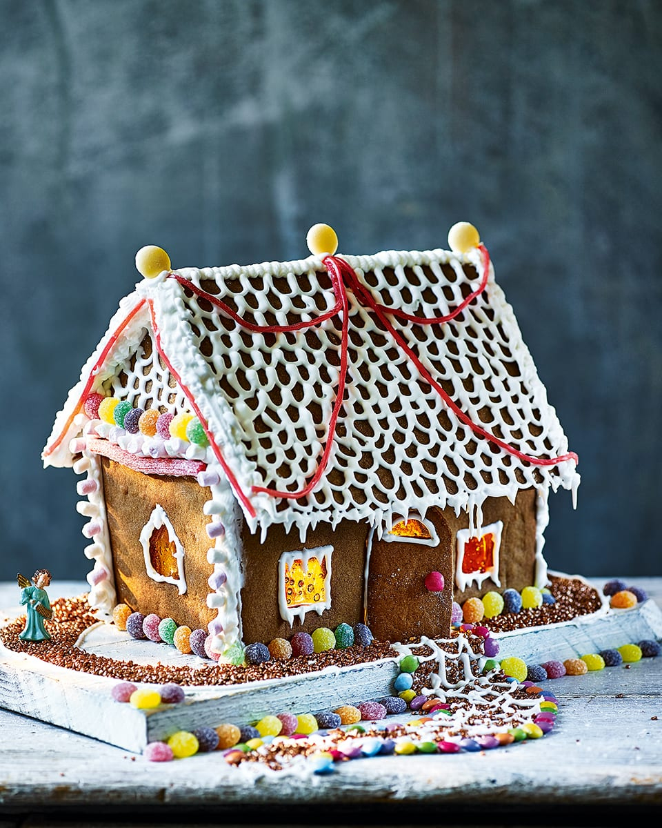 Gingerbread House Kit inside Gingerbread House Recipe and Template Uk