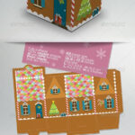Gingerbread House Packaging Gift Box Intended For Gingerbread House Box Template