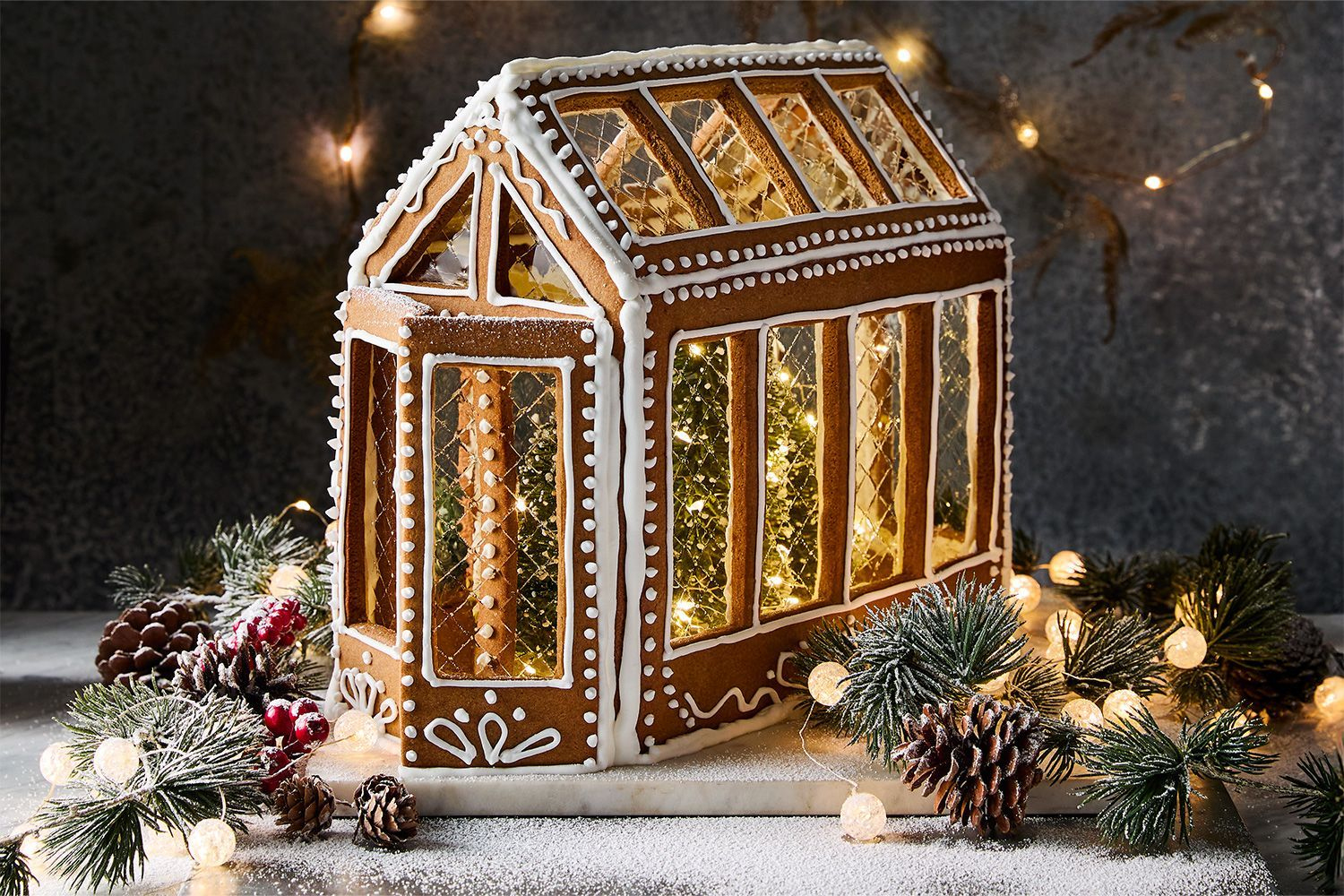Gingerbread House Recipe within Greenhouse Gingerbread House Template