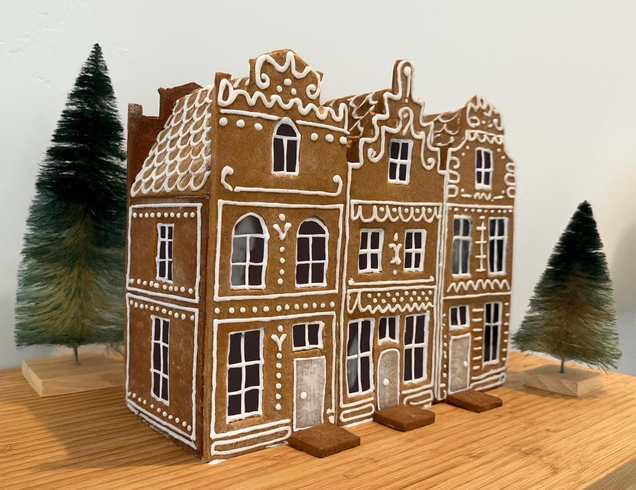 Gingerbread House Template - Dutch Row Houses - Etsy Israel within Dutch Gingerbread House Template