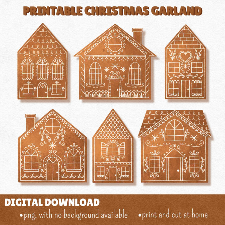 Printable Victorian Gingerbread House Template