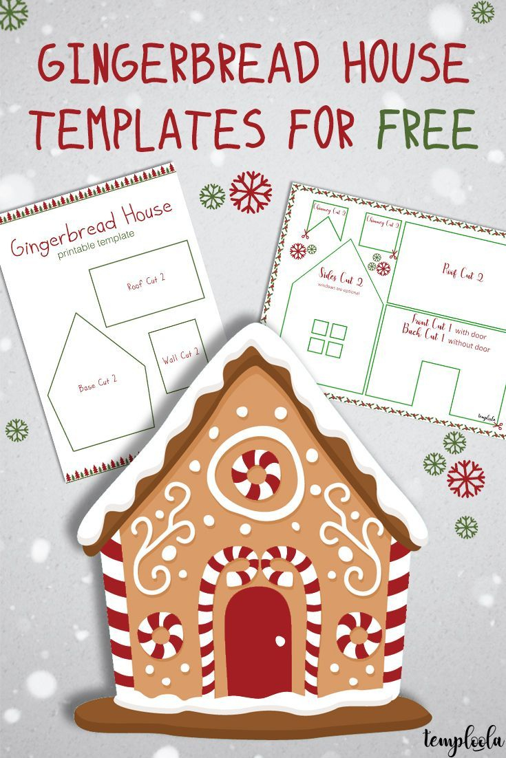 Gingerbread House Templates For Free | Temploola regarding Easy Printable Gingerbread House Template