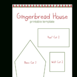 Gingerbread House Templates For Free | Temploola With Regard To Free Printable Gingerbread House Template With Measurements