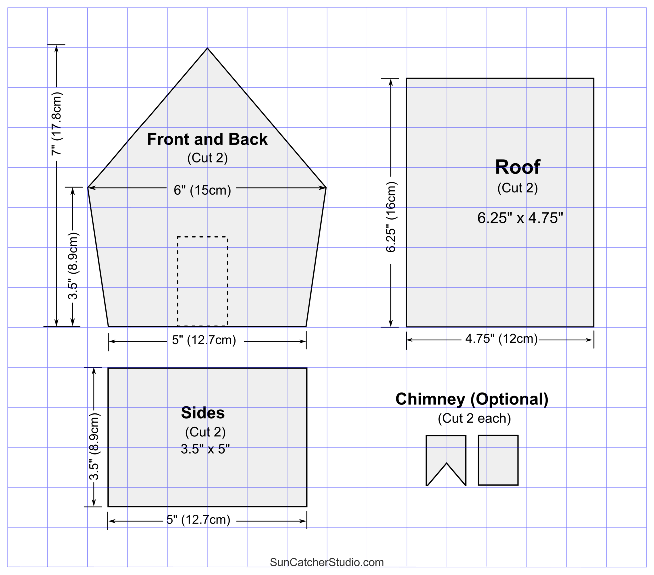 Gingerbread House Templates (Printable Patterns &amp;amp; Stencils) – Free within Free Small Gingerbread House Template