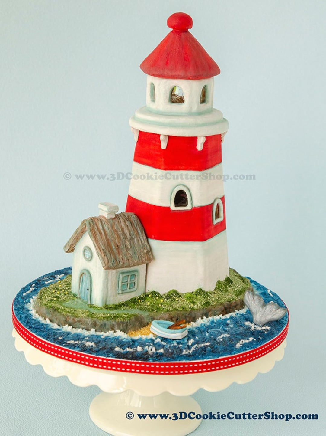 Gingerbread Lighthouse Cookie Cutter Set - Etsy inside Lighthouse Gingerbread House Template
