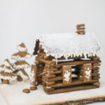Gingerbread "Lincoln Log" House   Finding Lovely In Log Cabin Gingerbread House Template